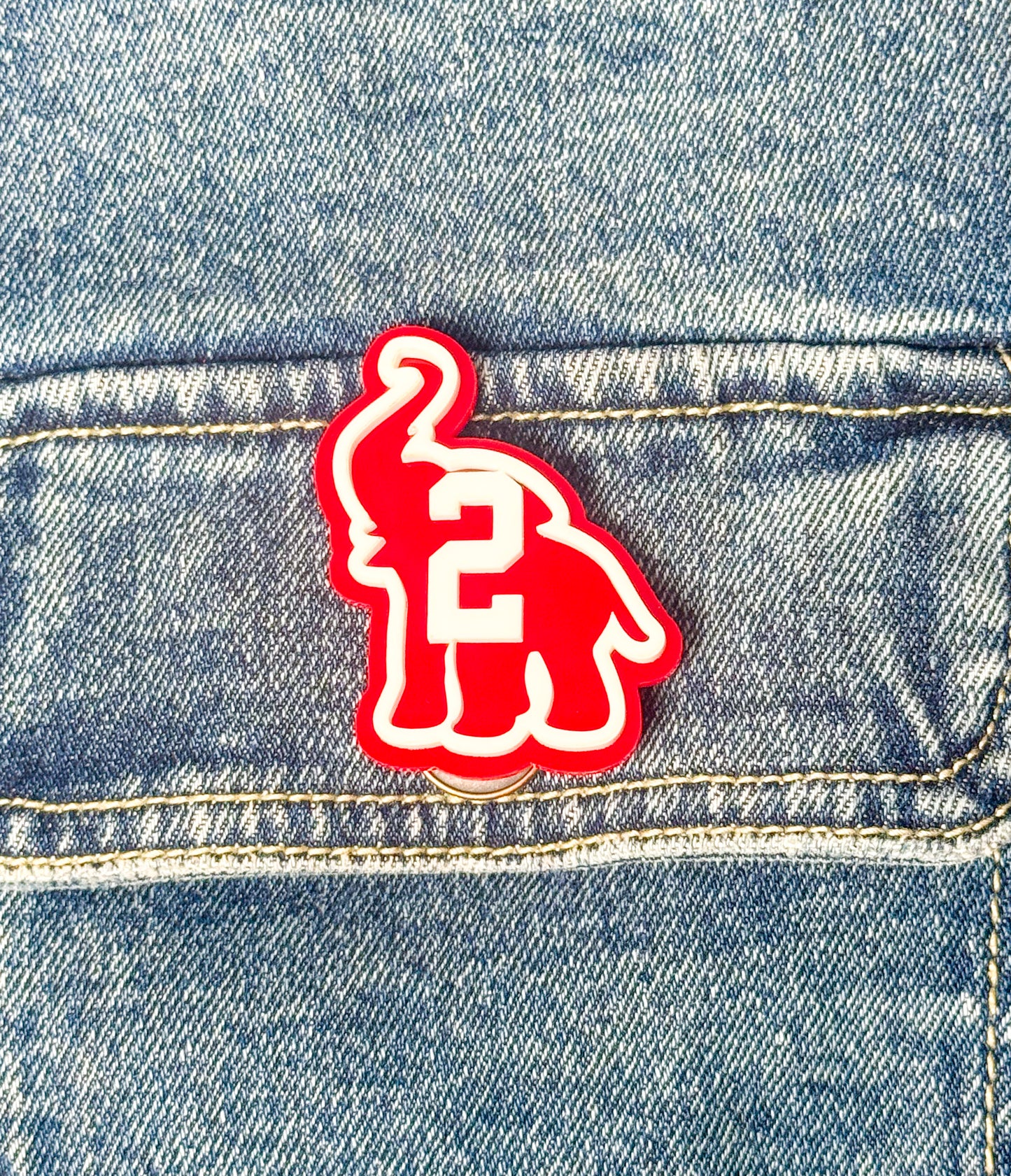 Elephant Number Pins