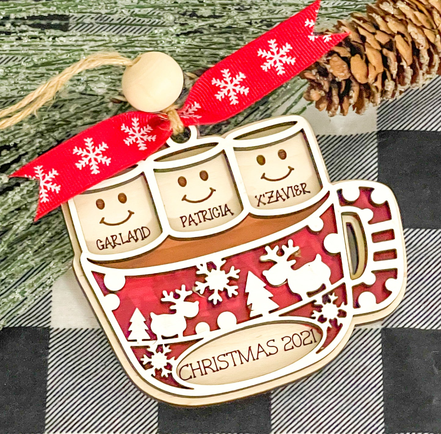 Hot Cocoa Family Ornament