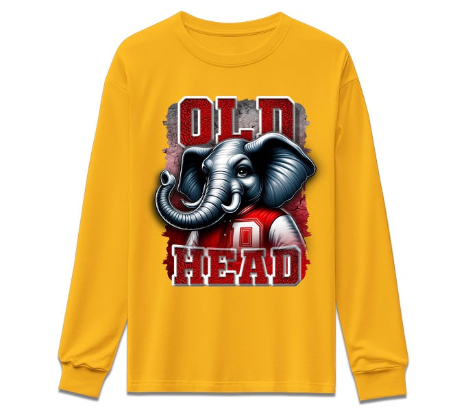OLD HEAD Elephant Tee - Long Sleeve