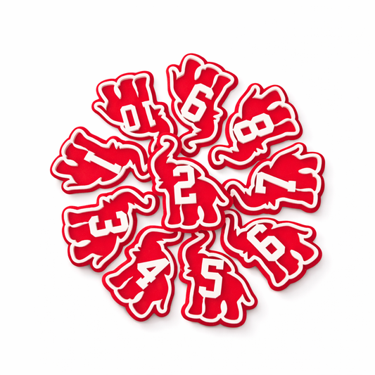 Elephant Number Pins