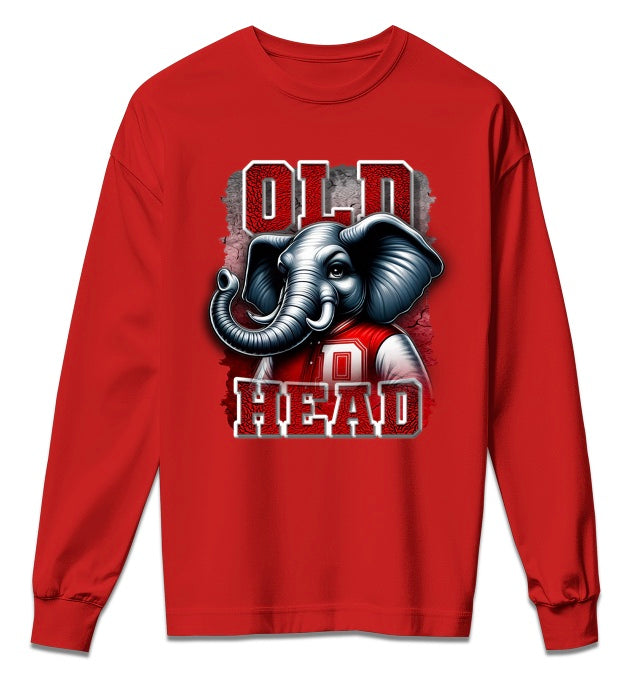 OLD HEAD Elephant Tee - Long Sleeve
