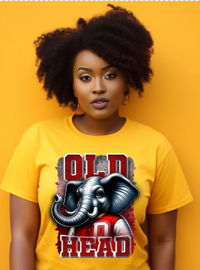 OLD HEAD Elephant Tee - Short Sleeve