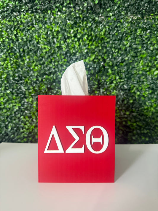 Delta Sigma Theta Tissue Box Cover