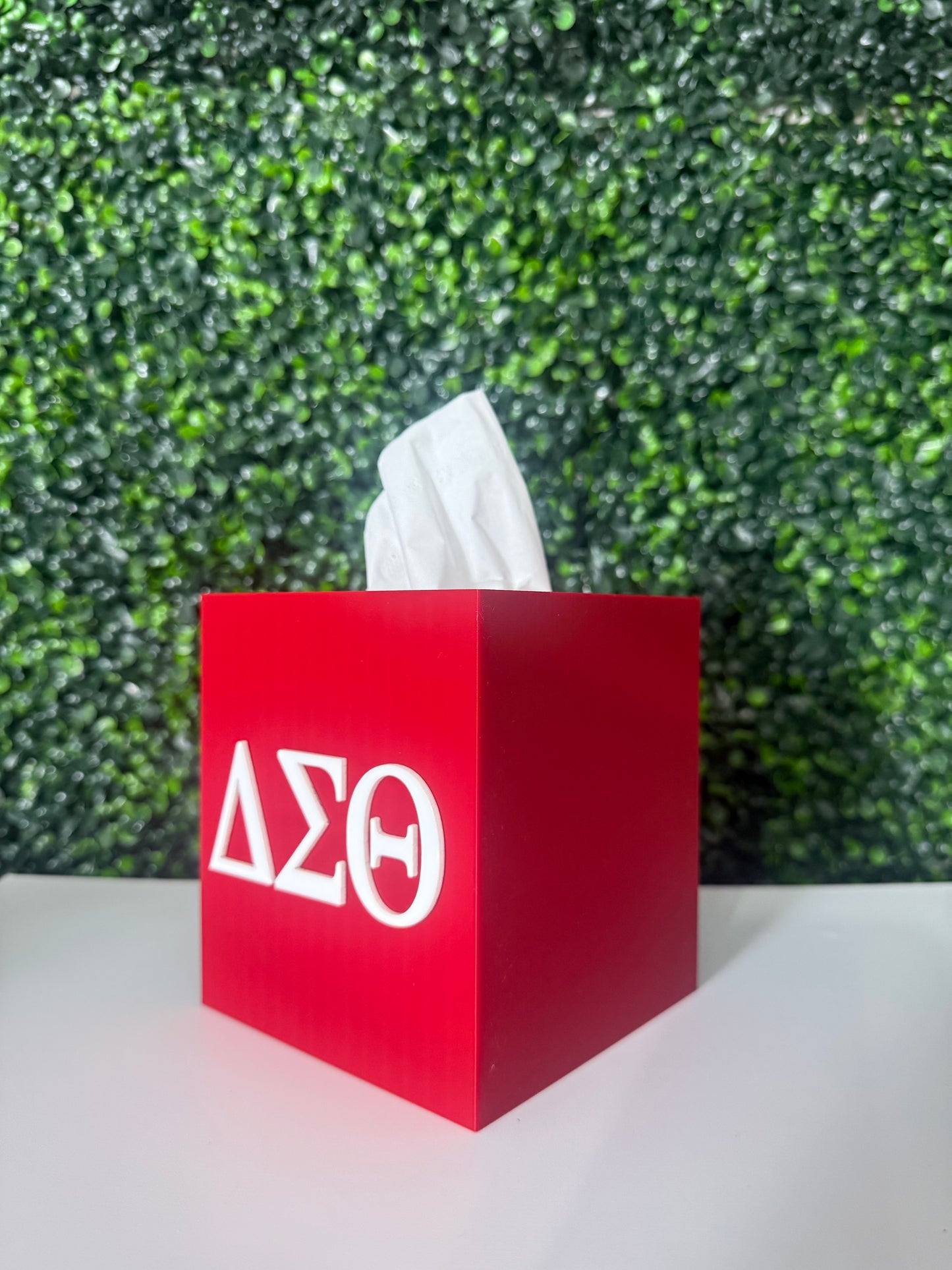 Delta Sigma Theta Tissue Box Cover