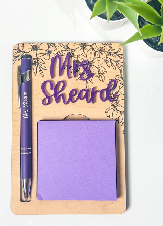 Sticky Note & Pen Holder