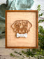 Wooden Dog Ornament