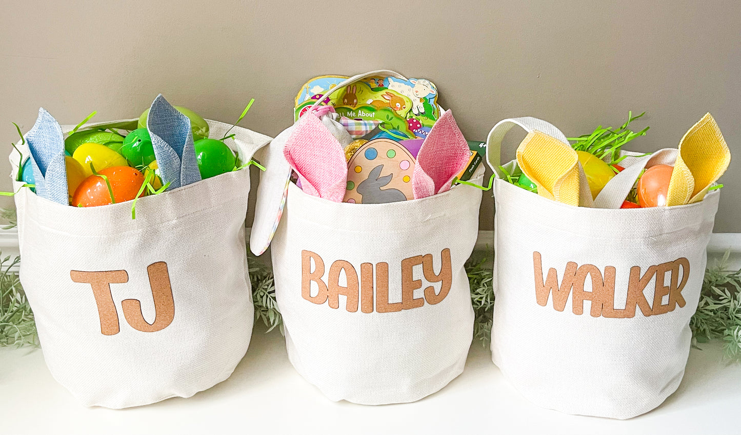 Personalized Easter Bag with Bunny Ears