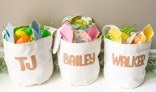 Personalized Easter Bag with Bunny Ears
