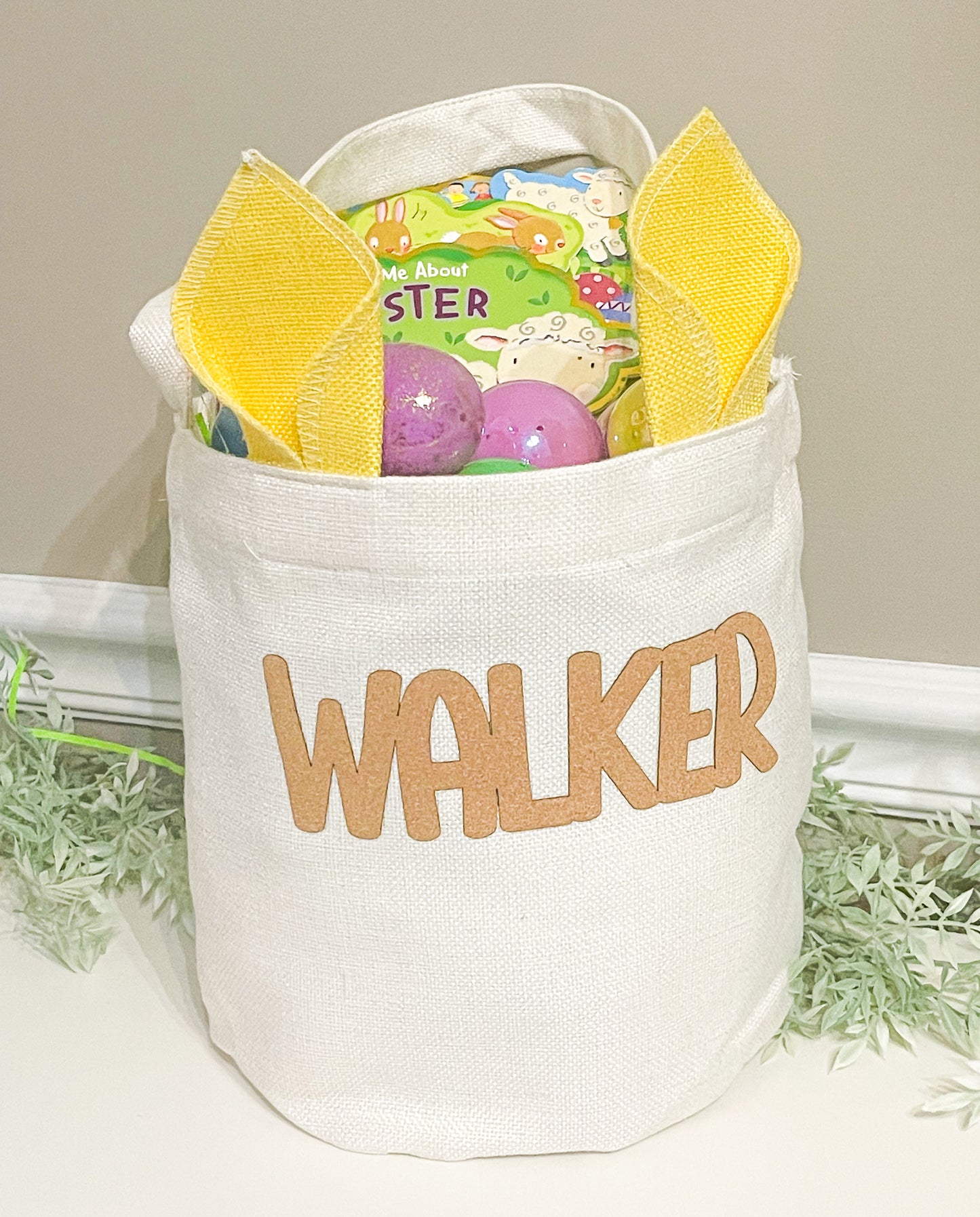 Personalized Easter Bag with Bunny Ears