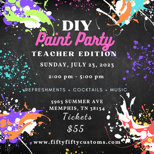 DIY Paint Party - Teacher Edition