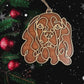 Wooden Dog Ornament