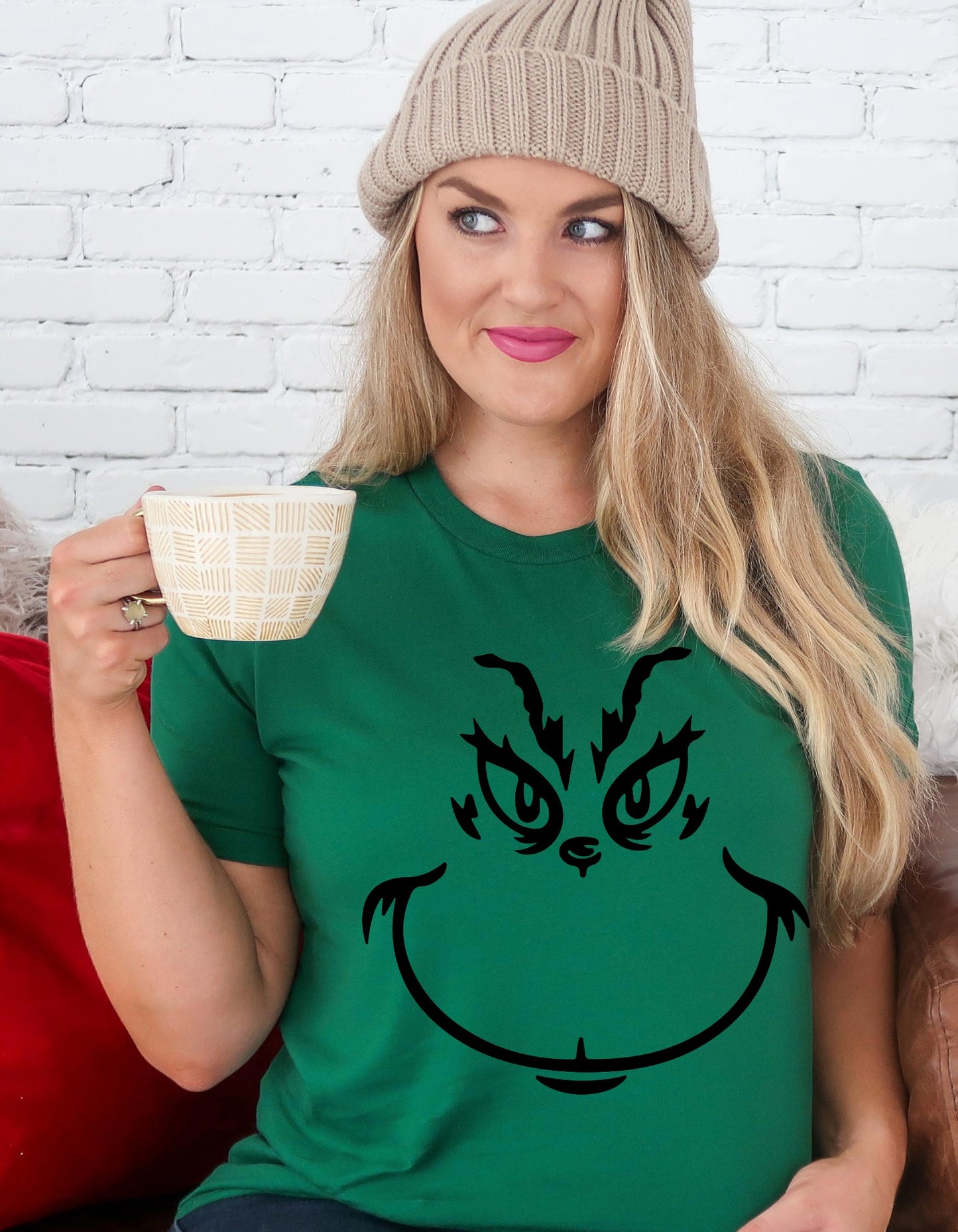 Mean One Face Christmas T-Shirt