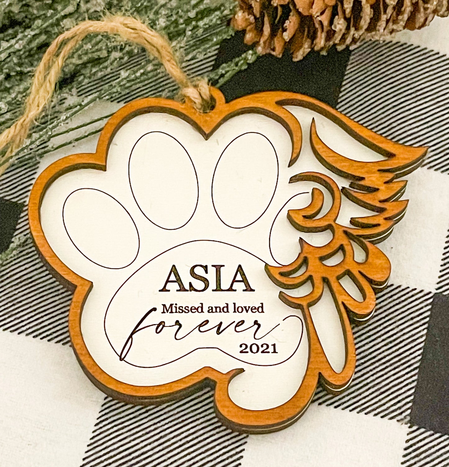 Pet Memorial Christmas Ornament